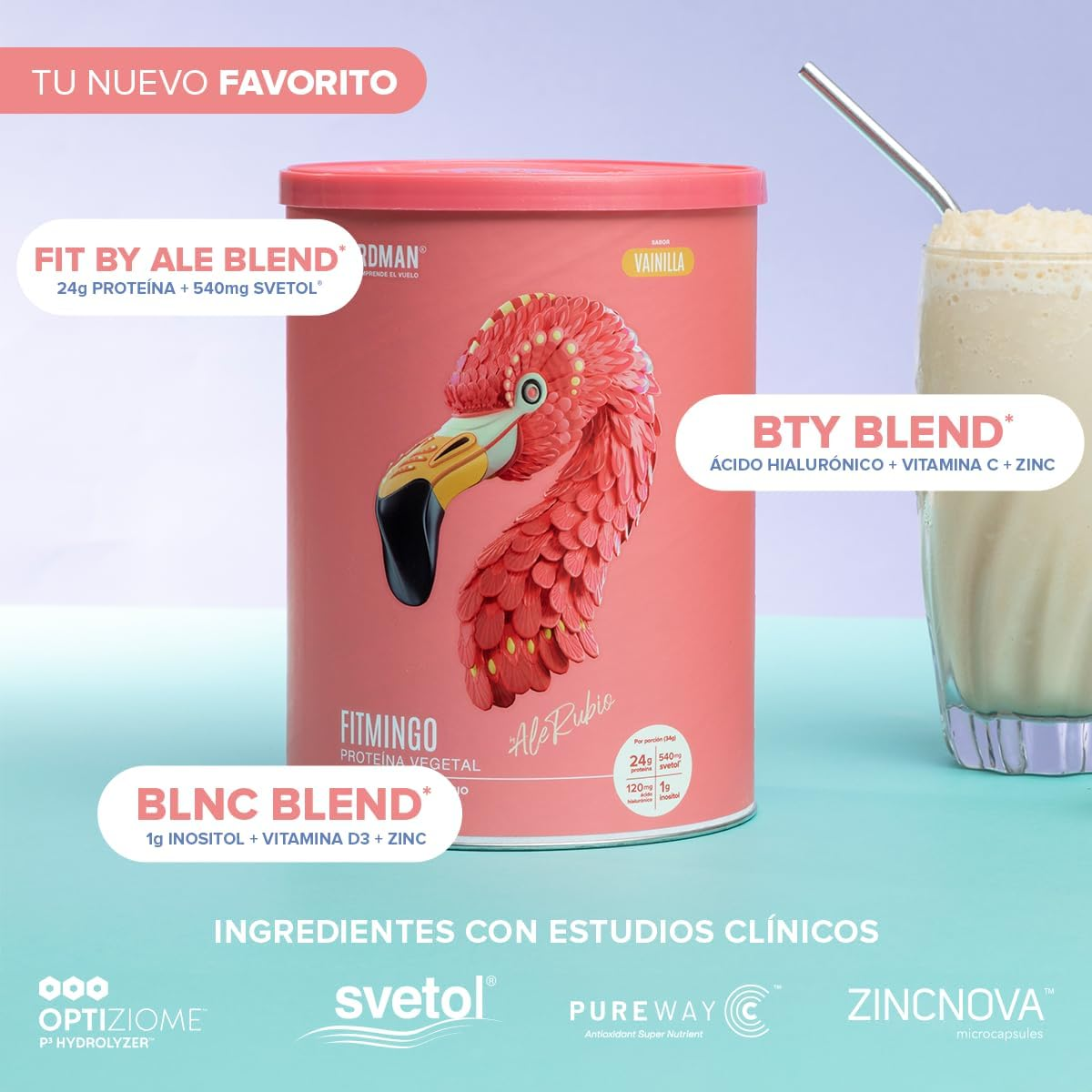 EX Fitmingo Proteina Vainilla (510 g), Birdman