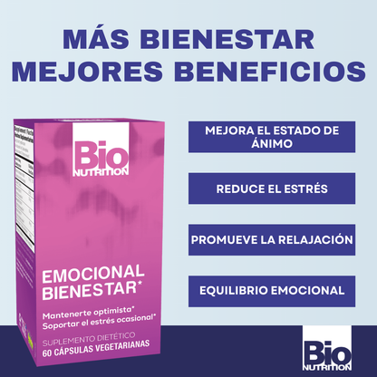 Bienestar Emocional, (60 Capsulas), Bio Nutrition