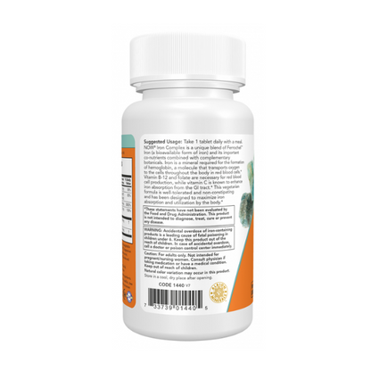 Hierro Complex 27mg (100 Tablets)/ Iron Complex. Bisglicinato. Sin estreñimiento.