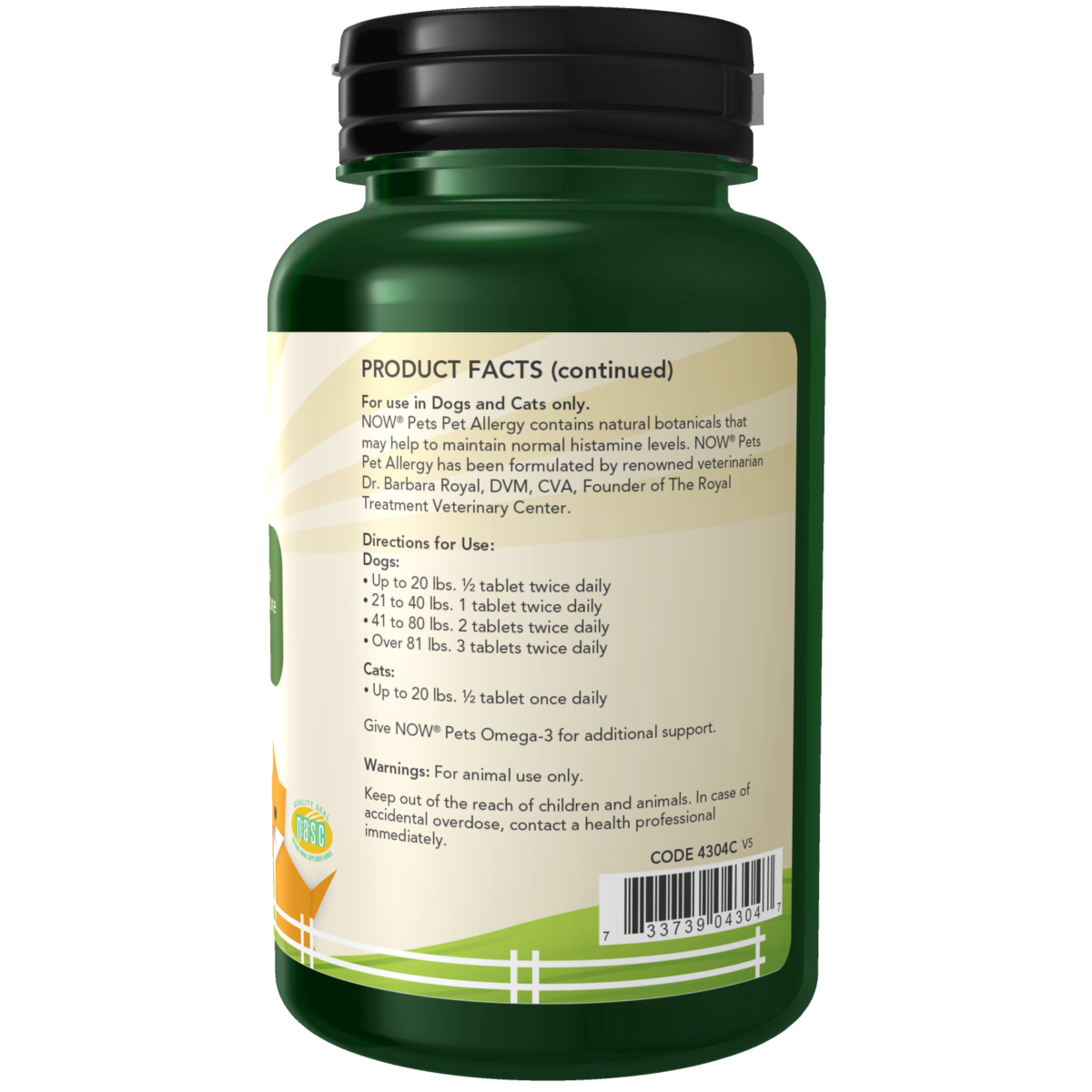 Alergias para mascotas (Perros/Gatos) 75 Tab Masticables/ Pet Allergy