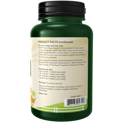 Apoyo Urinario Para Perros y Gatos (90 Pastillas Masticables) / Urinary Support for Dogs & Cats