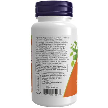 Extracto de astrágalo 500 mg (90 Veg Caps) / Astragalus Extract 500 mg Veg Capsules