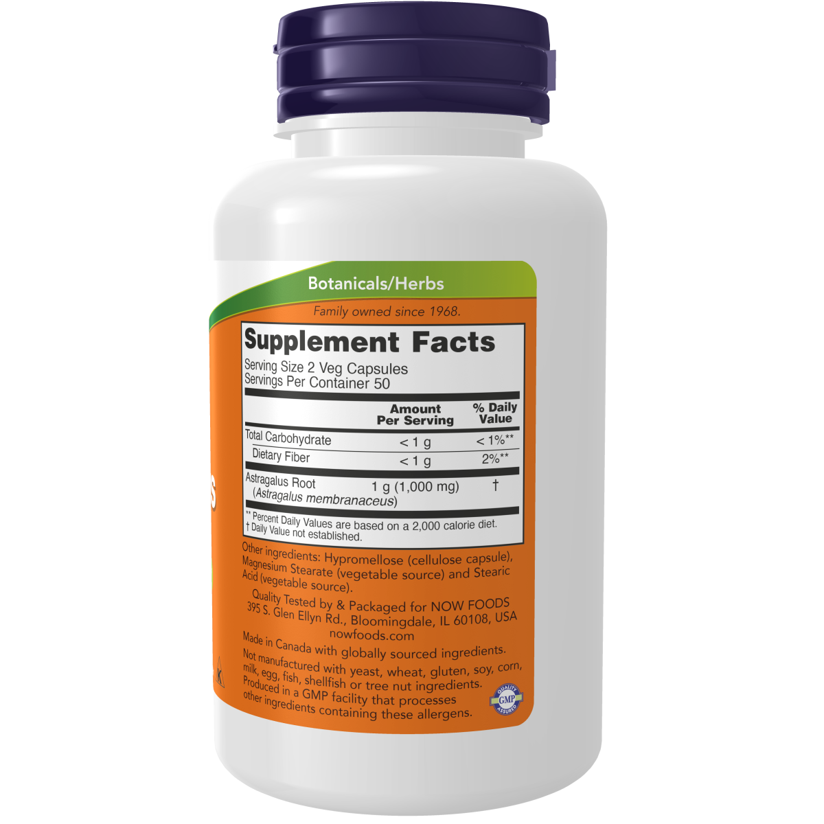 Astrágalo 500mg (100 Veg Caps) / Astragalus