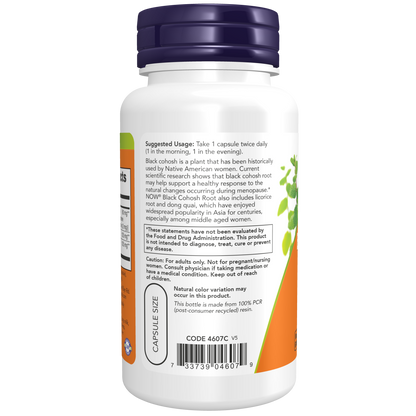 Raíz de Cohosh Negro 80 mg vcaps