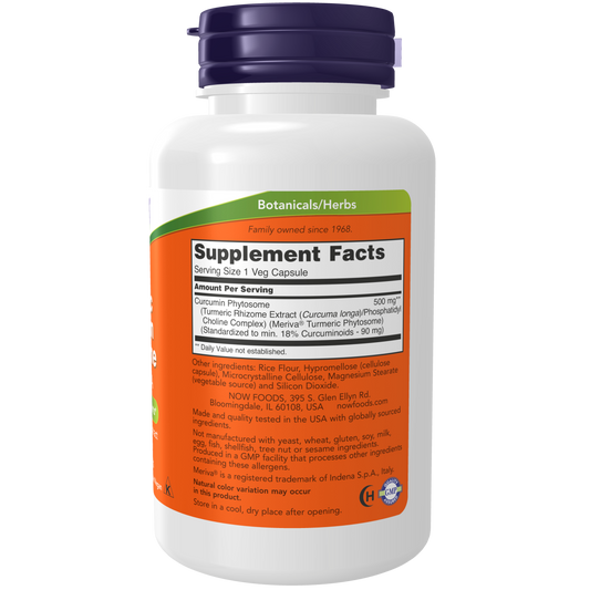 Extracto de cúrcuma biodisponible 60vcap / Turmeric Curcumin Phytosome 60vcap