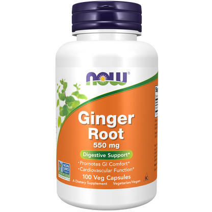 Raíz de Jengibre 550 mg (100 Veg Caps) /Ginger Root 550 mg