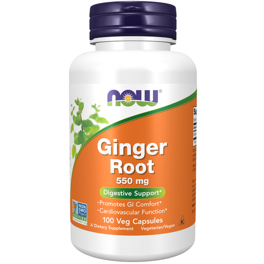 Raíz de Jengibre 550 mg (100 Veg Caps) /Ginger Root 550 mg