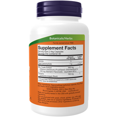 Extracto de cardo mariano de silimarina 150 mg (120 VCAPS)/Silymarin Milk Thistle Extract 150 mg