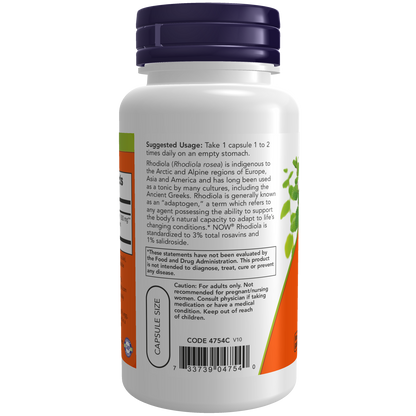 Rodiola (60 VegCaps)/ Rhodiola 500 mg Extract 3%