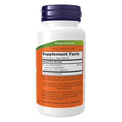 Hierba St. John 300 mg (100 Veg Caps)/ St. John's Wort 300 mg