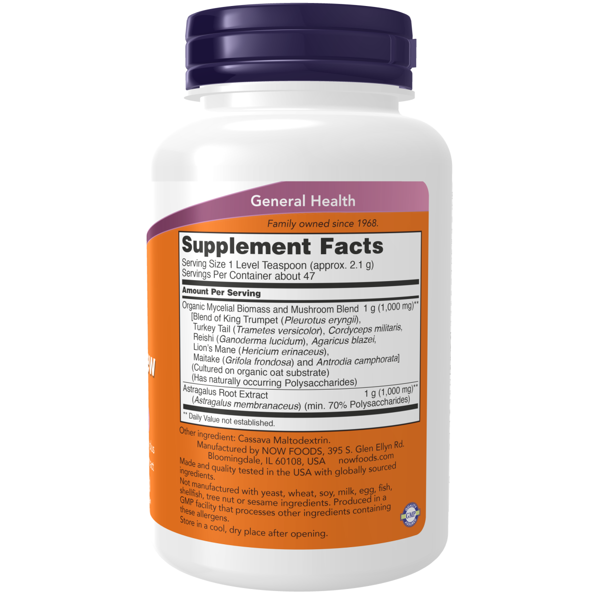 Renovación Inmune de Hongos en Polvo (99 g) / Mushroom Immune Renew Powder 3.5 oz