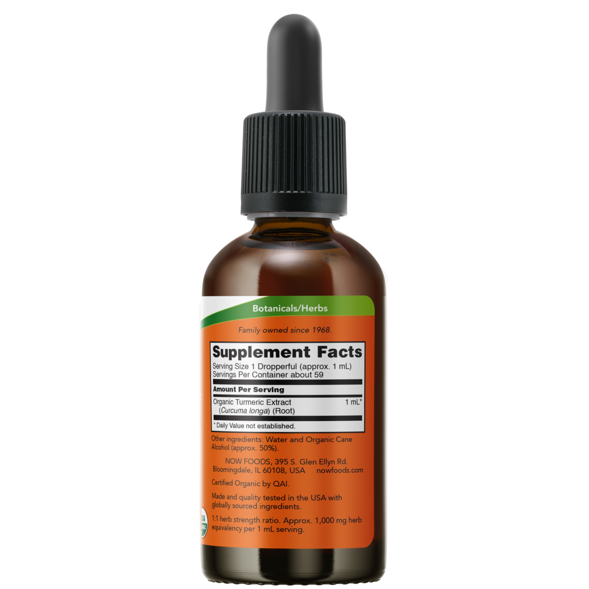 Extracto Líquido de Cúrcuma Orgánico (2 fl. onz. ) /Turmeric Extract Liquid Organic