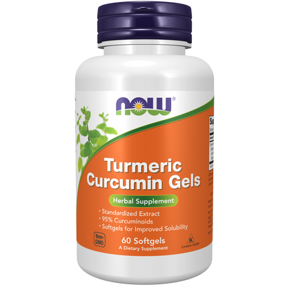 Cúrcuma y Curcumina 475mg (60 capsulas gel) /Turmeric Curcumin soft Gels