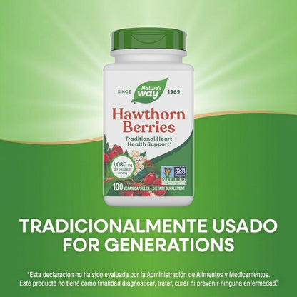 Espino - Bayas - 1,080mg - 100 Cápsulas Veganas