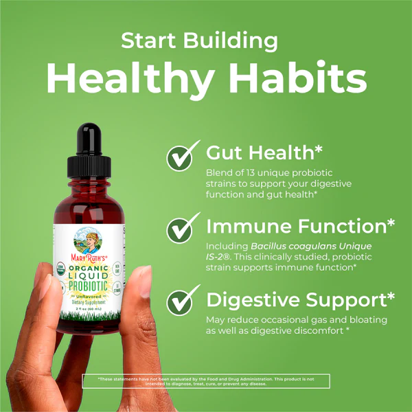 Probiótico Líquido Orgánico (60ml) / Probiotic Drops, Unflavored, Org, (2oz)