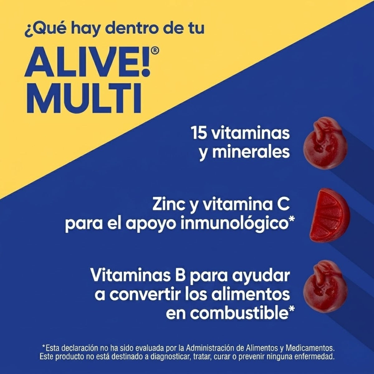 Alive!® Multivitaminico Para Hombres 50+ (60 gomitas), Nature's Way