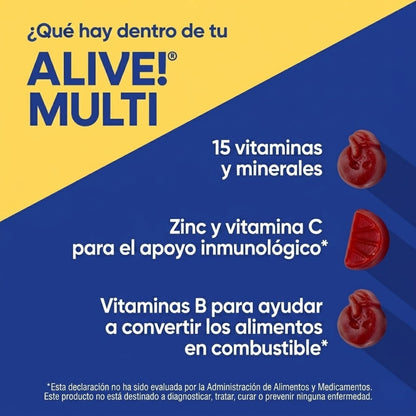 Alive!® Multivitaminico Para Hombres 50+ (60 gomitas), Nature's Way