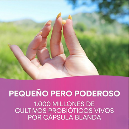 Probiótico Pearls® Women's - Salud Vaginal & Digestiva - Mil Millones de Cultivos - 30 Cápsulas Blandas
