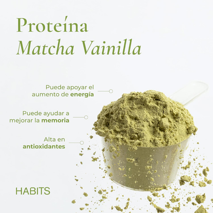 Proteina Probiotica sabor Matcha Vainilla (488 gr), Habits