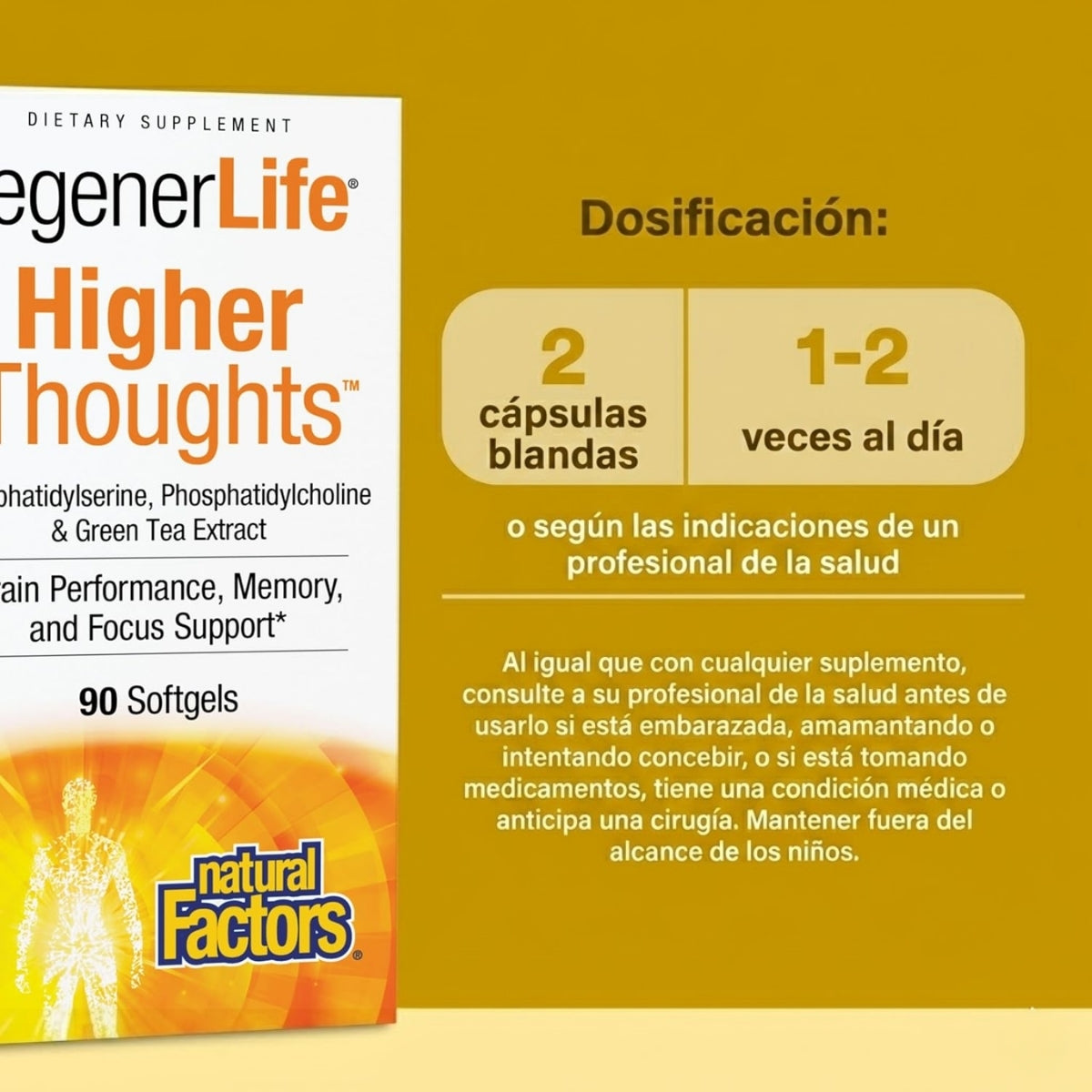 3 Brains® Higher Thoughts® 90 sg, Natural Factors