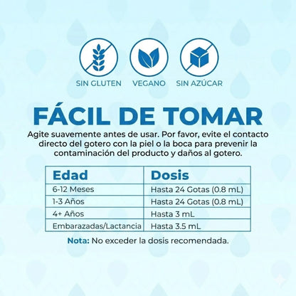 Zinc iónico líquido (120ml) / Zinc Drops, Unflavored, Org, (4oz)