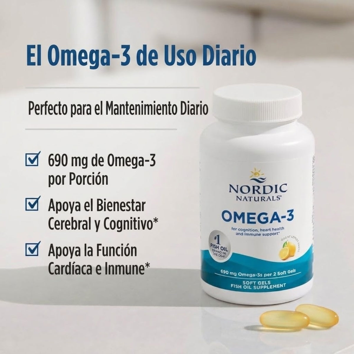 Omega-3 - 690mg - 120 Cápsulas Blandas