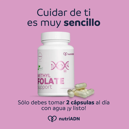 Methyl Folate Support – Suplemento de Metilfolato (60 caps), NutriADN