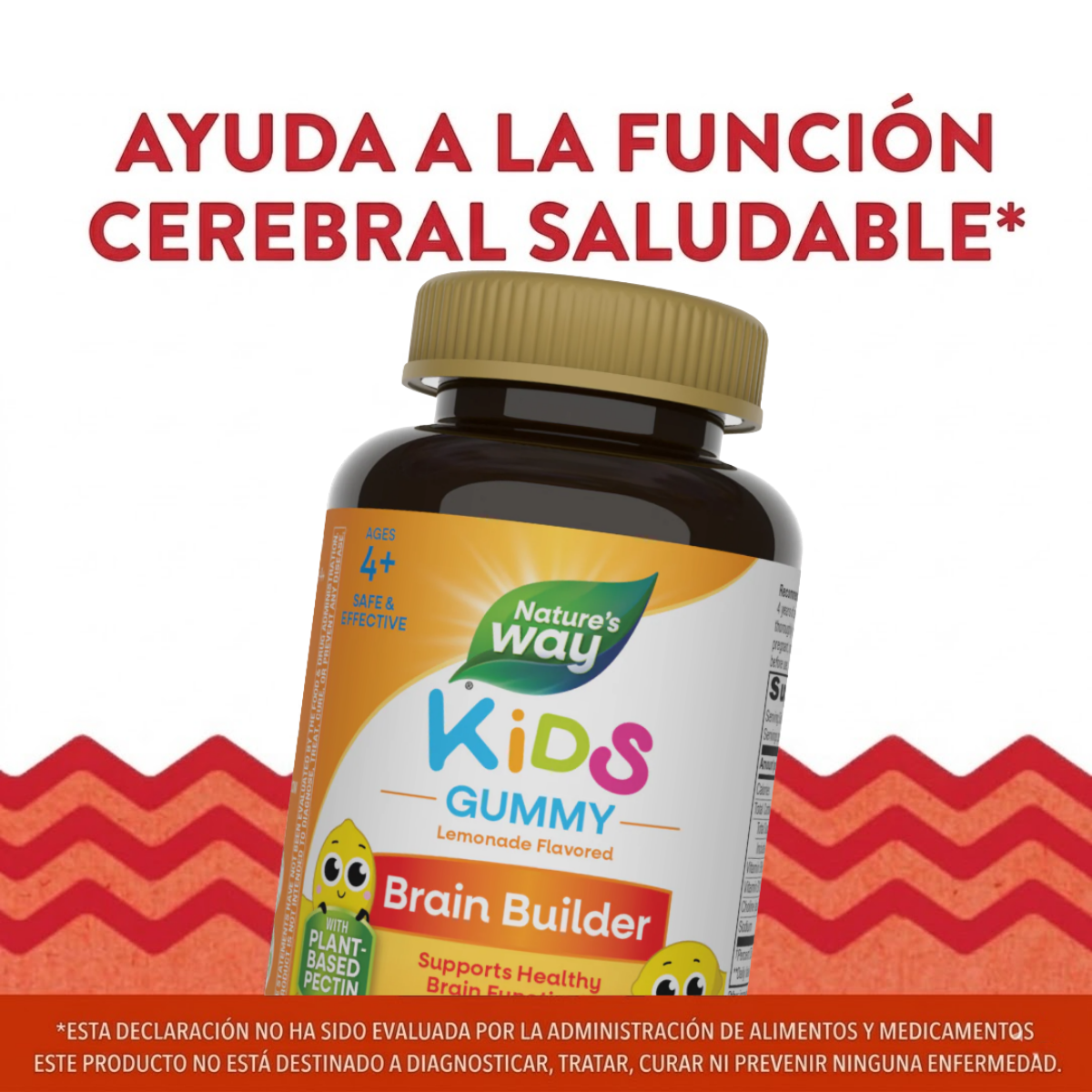 Brain Builder - Apoya la Función Cerebral Saludable en Niños - 60 Gomitas