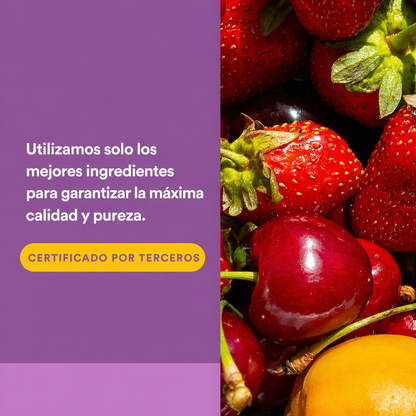Vitamina C 500 mg Sabor a Fruta Masticable– Mora Azul, Frambuesas & Arándanos 90 tab, Natural Factors