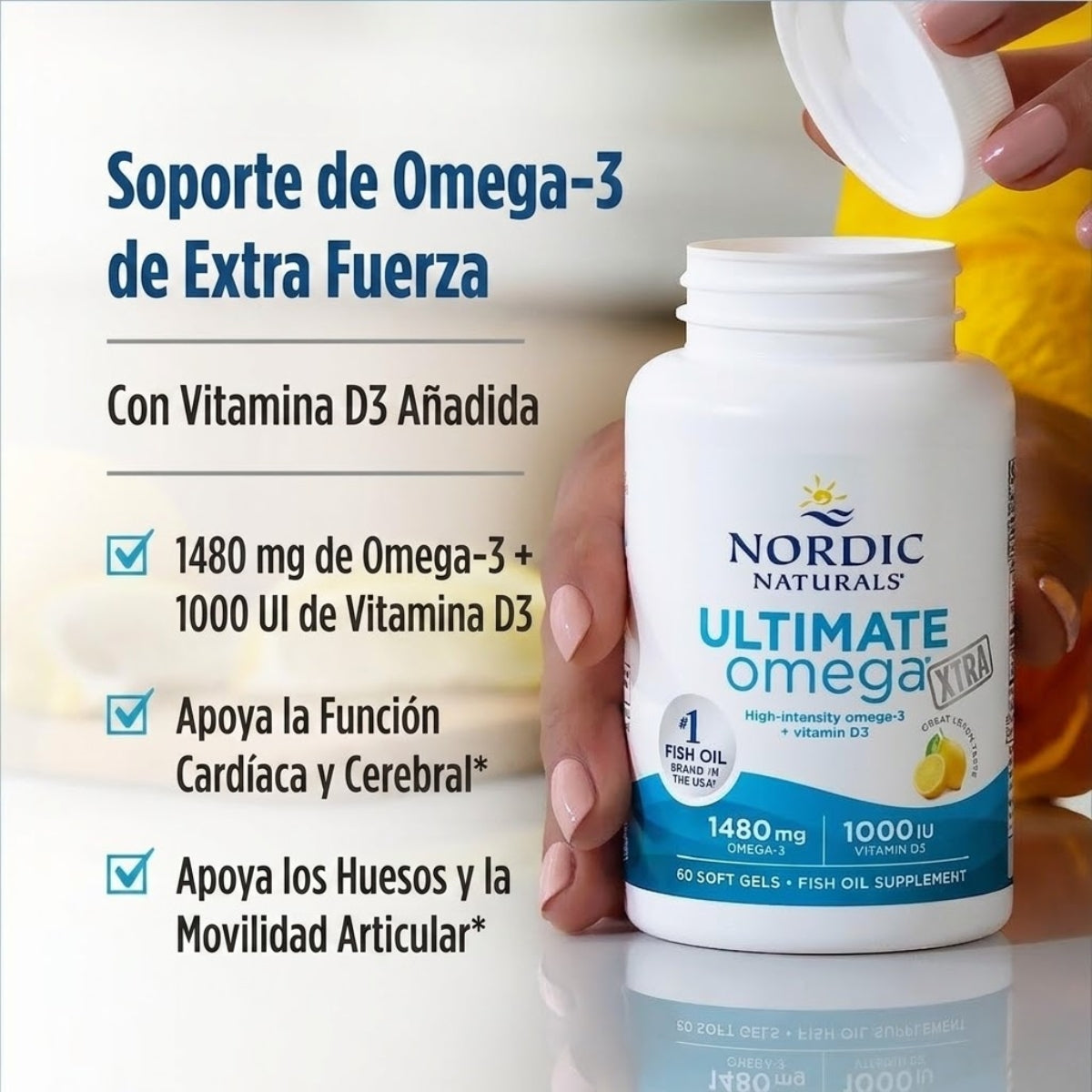 Omega Xtra definitivo  (60 geles blandos), Nordic Naturals