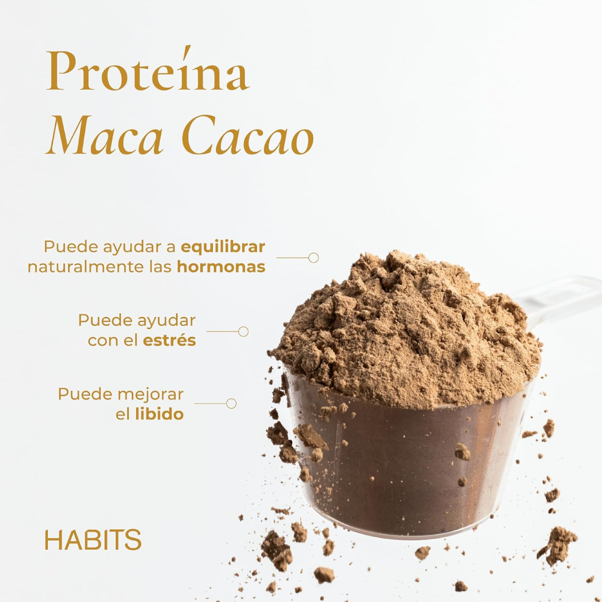 Proteina Probiotica sabor Maca Cacao (488 gr), Habits