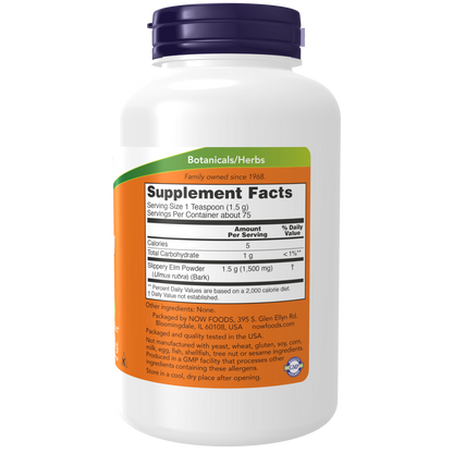Polvo de olmo resbaladizo 113g / Slippery Elm powder 4 oz