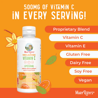 Megadosis de Vitamina C Liposomal (225ml)/ Vitamin C Liposomal, Citrus & Vanilla, (7.6oz)