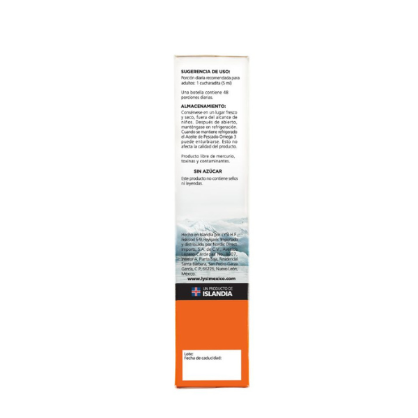 Omega-3 DHA, Aceite de Pescado sabor Limón (240 ml), Lysi