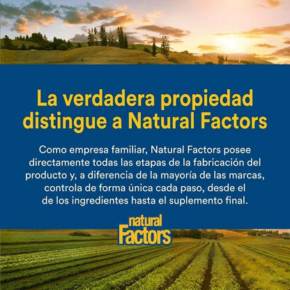 OmegaFactors® Aceite de linaza 1,000 mg Orgánico Certificado 90 sg, Natural Factors