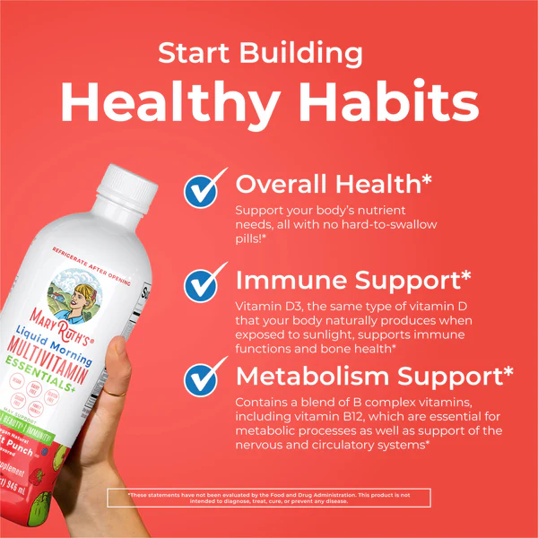 Multivitamínico Matutino, Ponche de Frutas (32fl oz/ 946ml), Mary Ruth´s