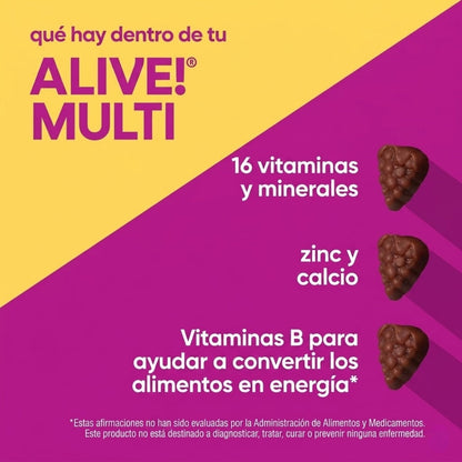 Alive!® Multivitaminico Para Mujeres 50+ (60 gomitas), Nature's Way