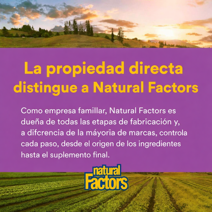 Biotina Extra Fuerza 10,000 mcg 60 vcap, Natural Factors