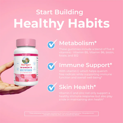 Gomitas multivitamínicas para mujeres / Women's Multivitamin Gummies, Strawberry, 60 ct
