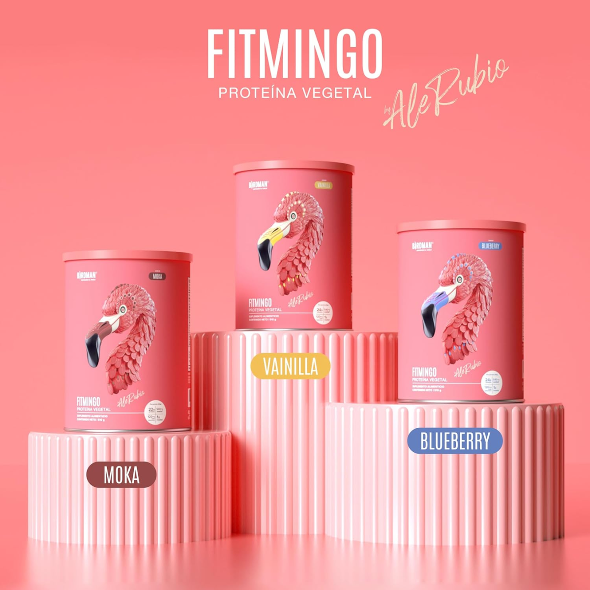 Fitmingo Proteina Vainilla (510 g), Birdman