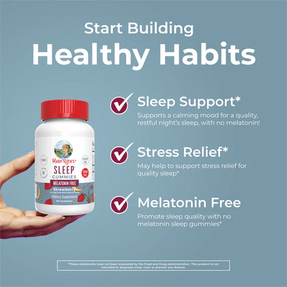 Gomitas para dormir para adultos sin melatonina sabor fresa 60 gomitas / Adult Sleep No Melatonin Gummies, Strawberry, 60 ct