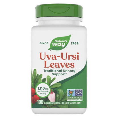 Uva Ursi - Hojas - 1,110mg - 100 Cápsulas Veganas
