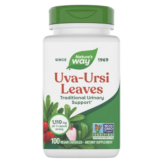 Uva Ursi - Hojas - 1,110mg - 100 Cápsulas Veganas