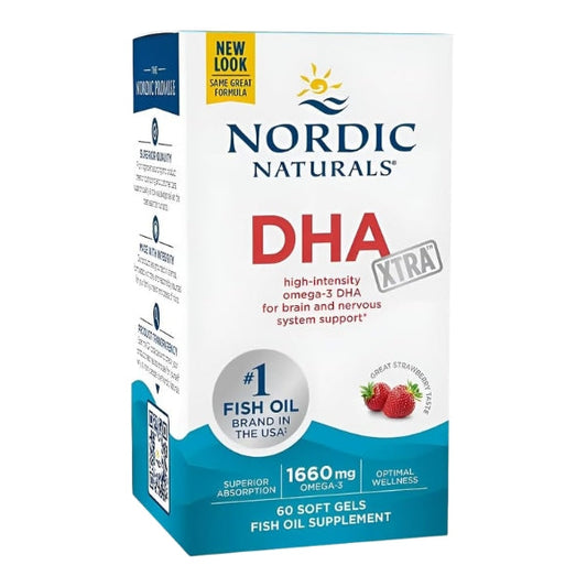 DHA sabor fresa (90 caps suaves) / DHA Strawberry (90sgels) NORDIC NATURL'S