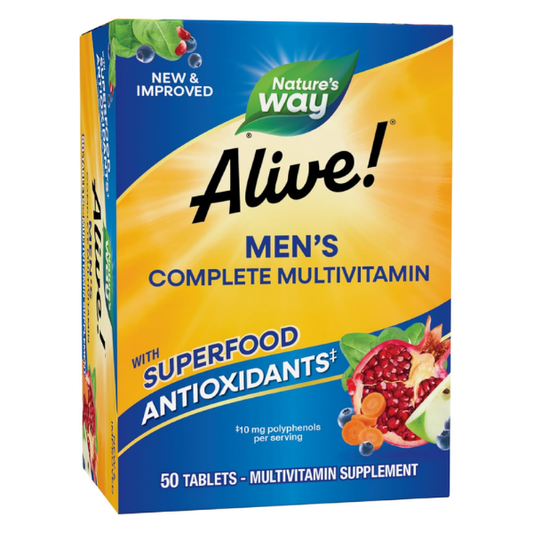 Alive!® Multivitaminico Energia Para Hombres (50 tabs), Nature's Way
