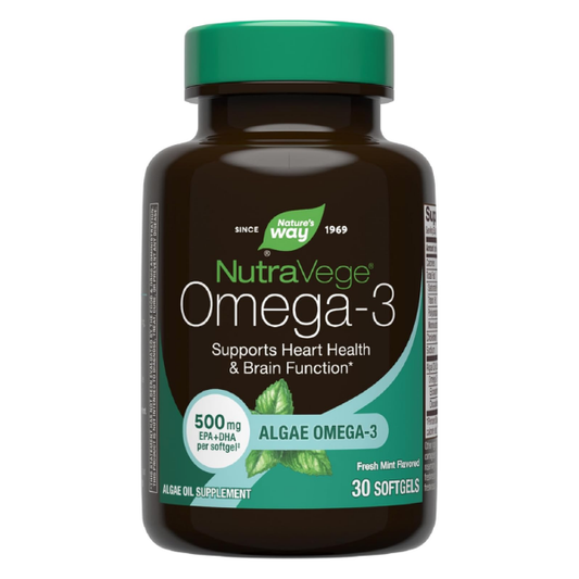 NutraVege - Omega-3 Vegetal - 500mg - 30 Cápsulas Blandas