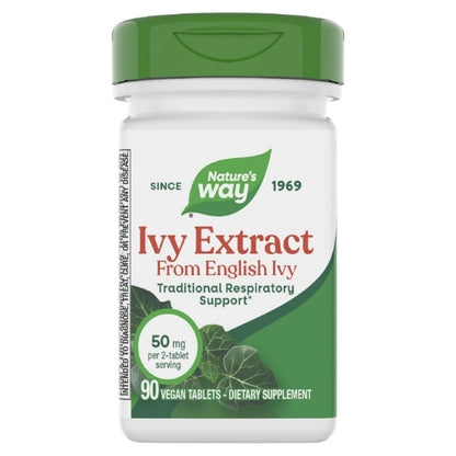 Hiedra Inglesa - Extracto - 50mg - 90 Tabletas Veganas