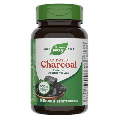 Carbón Activado - 560mg - 100 Cápsulas