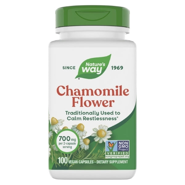 Manzanilla - Flor - 700mg - 100 Cápsulas Veganas