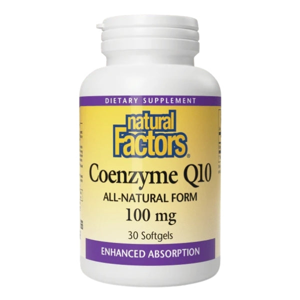 Coenzima Q10 100 mg En una Base de Aceite de Salvado de Arroz  30 sg, Natural Factors